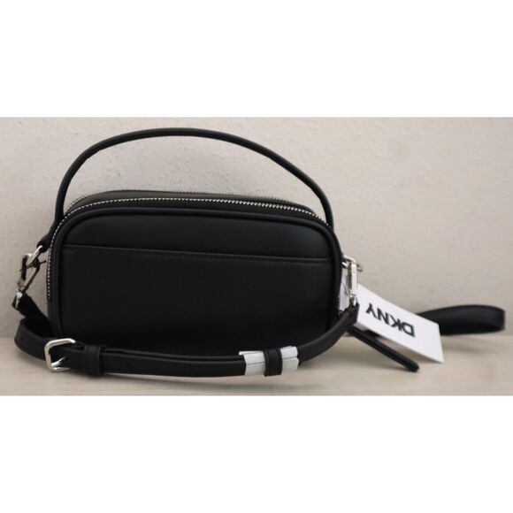 DKNY R52EZL37-BSV Black O/S PU Leather Naria DZ Top Handle/Crossbody Bag - Picture 2 of 16